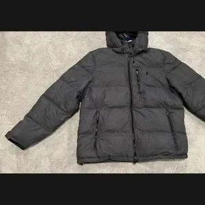 Polo Ralph Lauren Jackets Coats Mens Size Xl Polo Ralph Lauren Hooded Puffer Full Zip Jacket Gray New 298 Poshmark